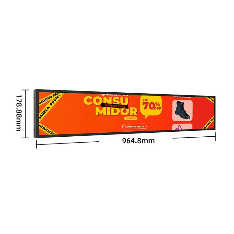 36.6inch Stretched Bar LCD Display with Model-DXB366