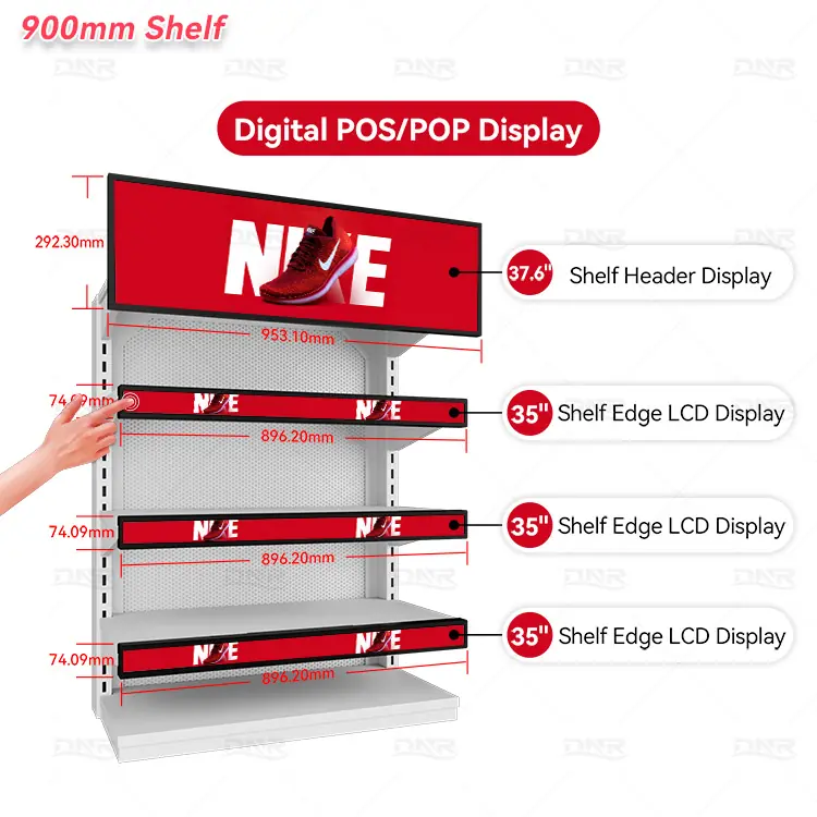 37.6inch Stretched Bar LCD Display with Model-DXB376 - Image 2