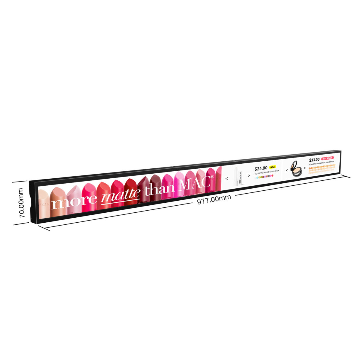 37.8inch Digital Shelf Edge LCD Display with Model-DYE378