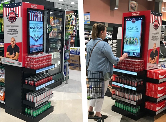 Coca-Cola digital shelf edge solutions-lcd bar screen solutions