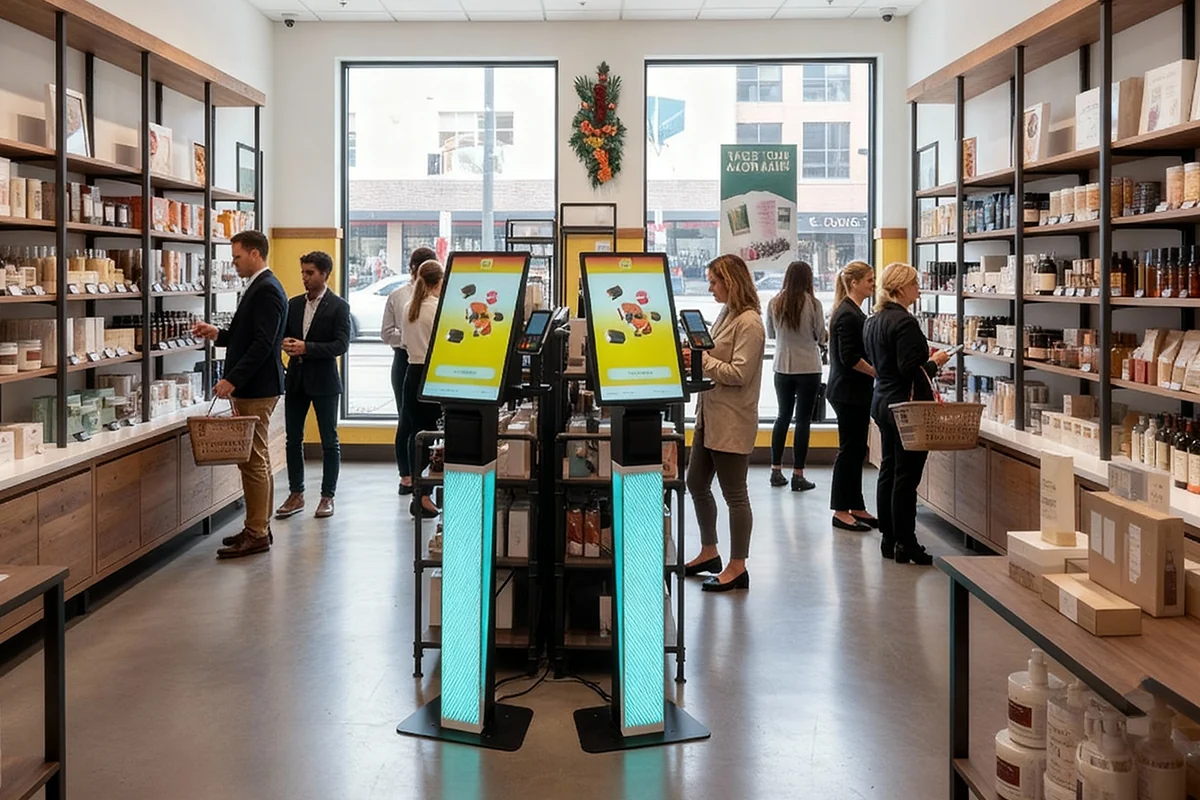 DNR touch screen POS self service kiosk