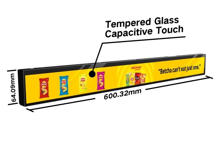 23.1inch Digital Shelf Edge Display with Tempered Glass Capacitive Touch