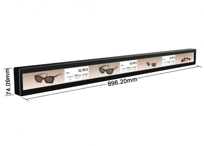 35 inch digital shelf lcd edge display with tempered film glass 35 inch digital shelf lcd edge display with tempered film glass