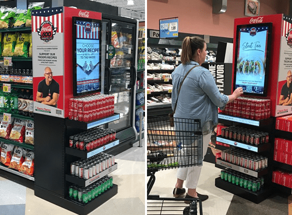 Coca-Cola Shelf Edge Digital Signage Display